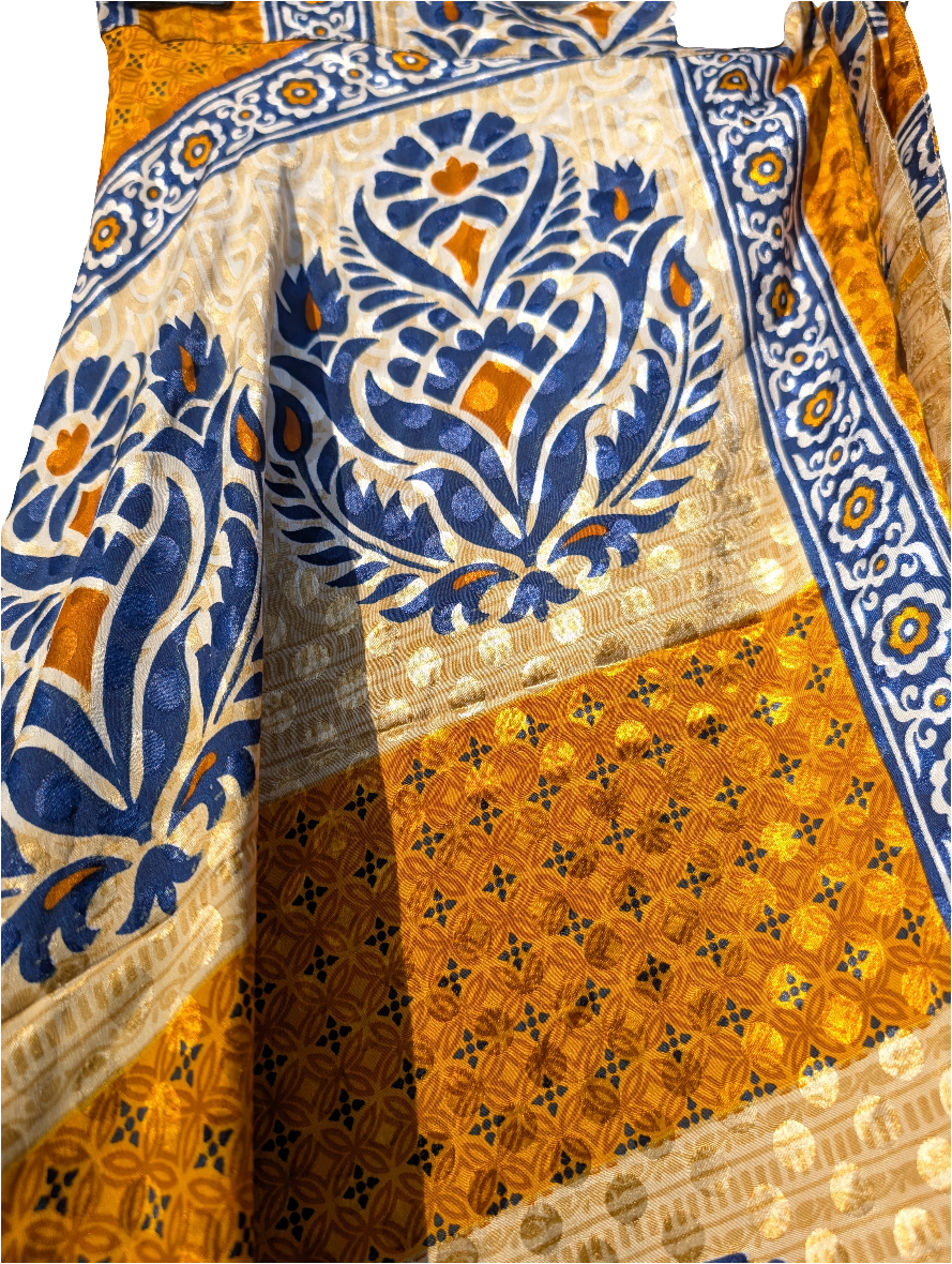 Indian Silk Reversible Wrap around skirt