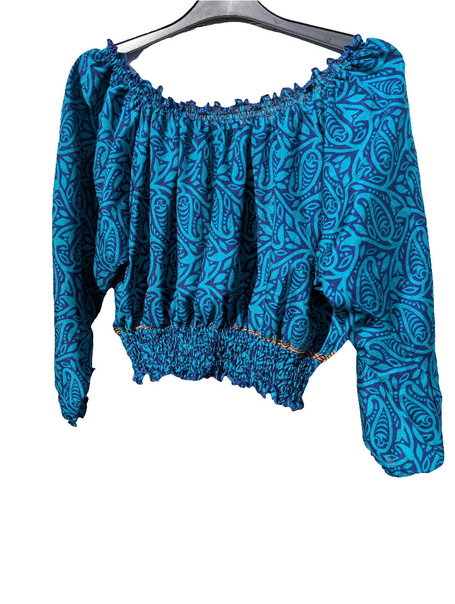 Silk Ruffle Top