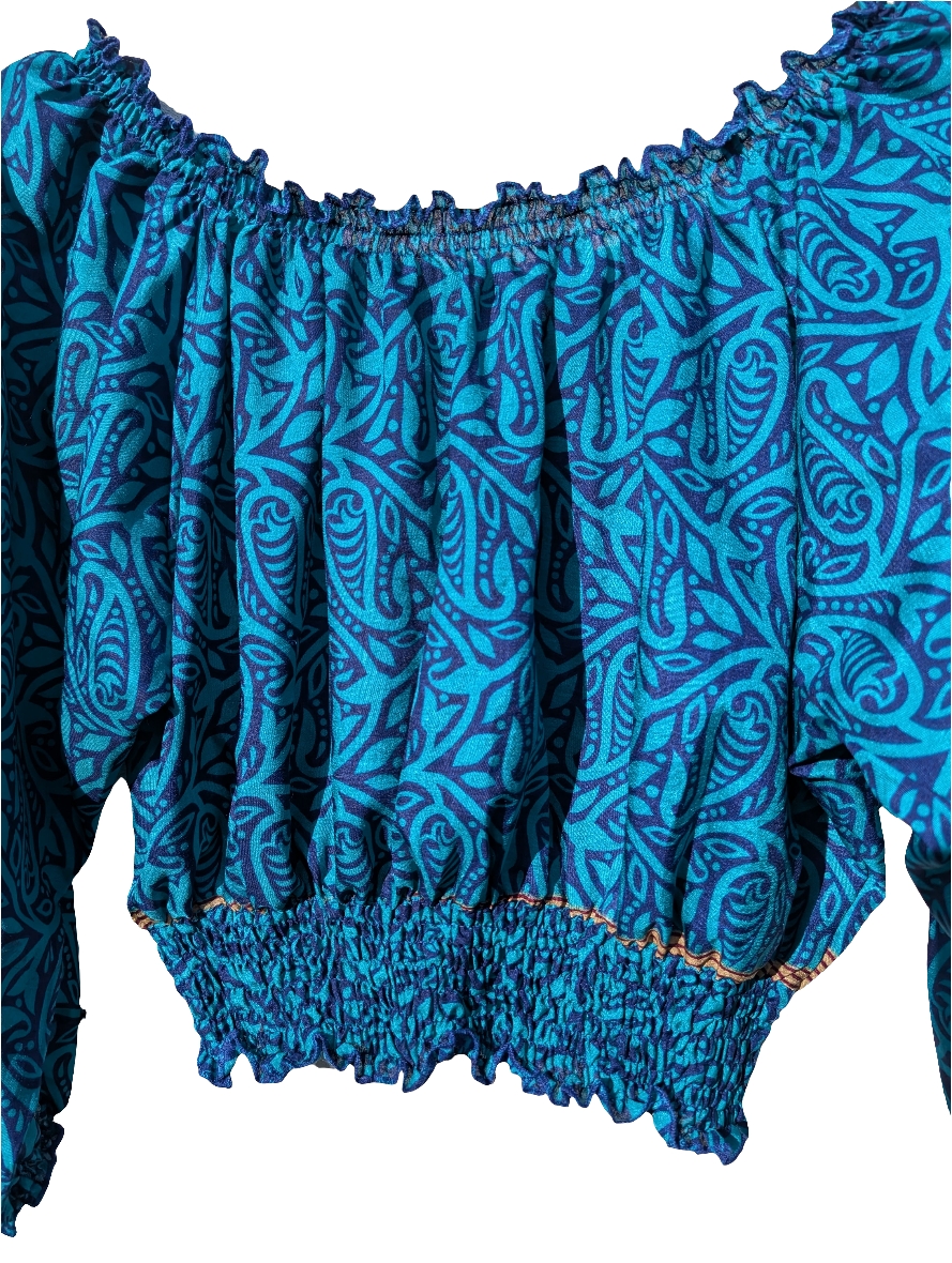 Silk Ruffle Top