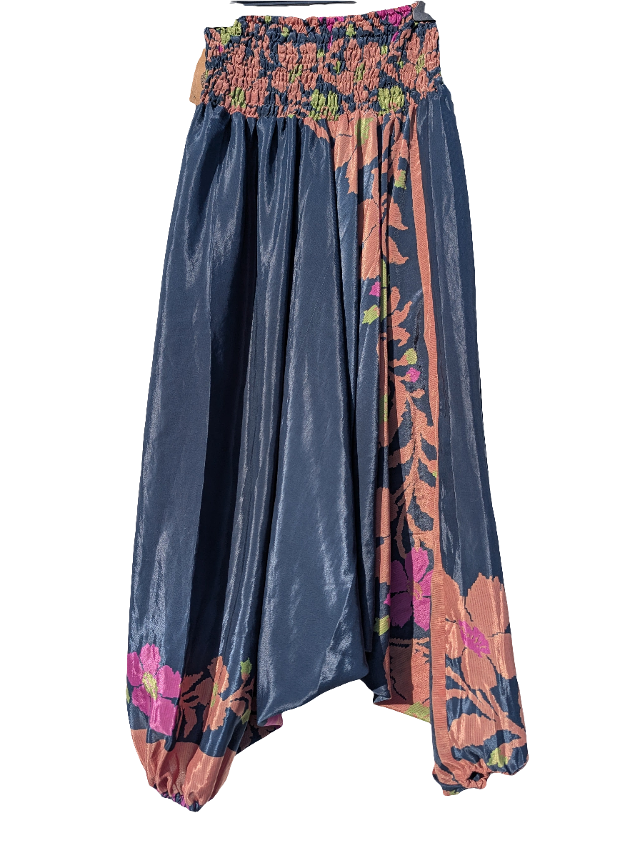 Indian Silk, upcycled Saree into Harem Trousers/ pants