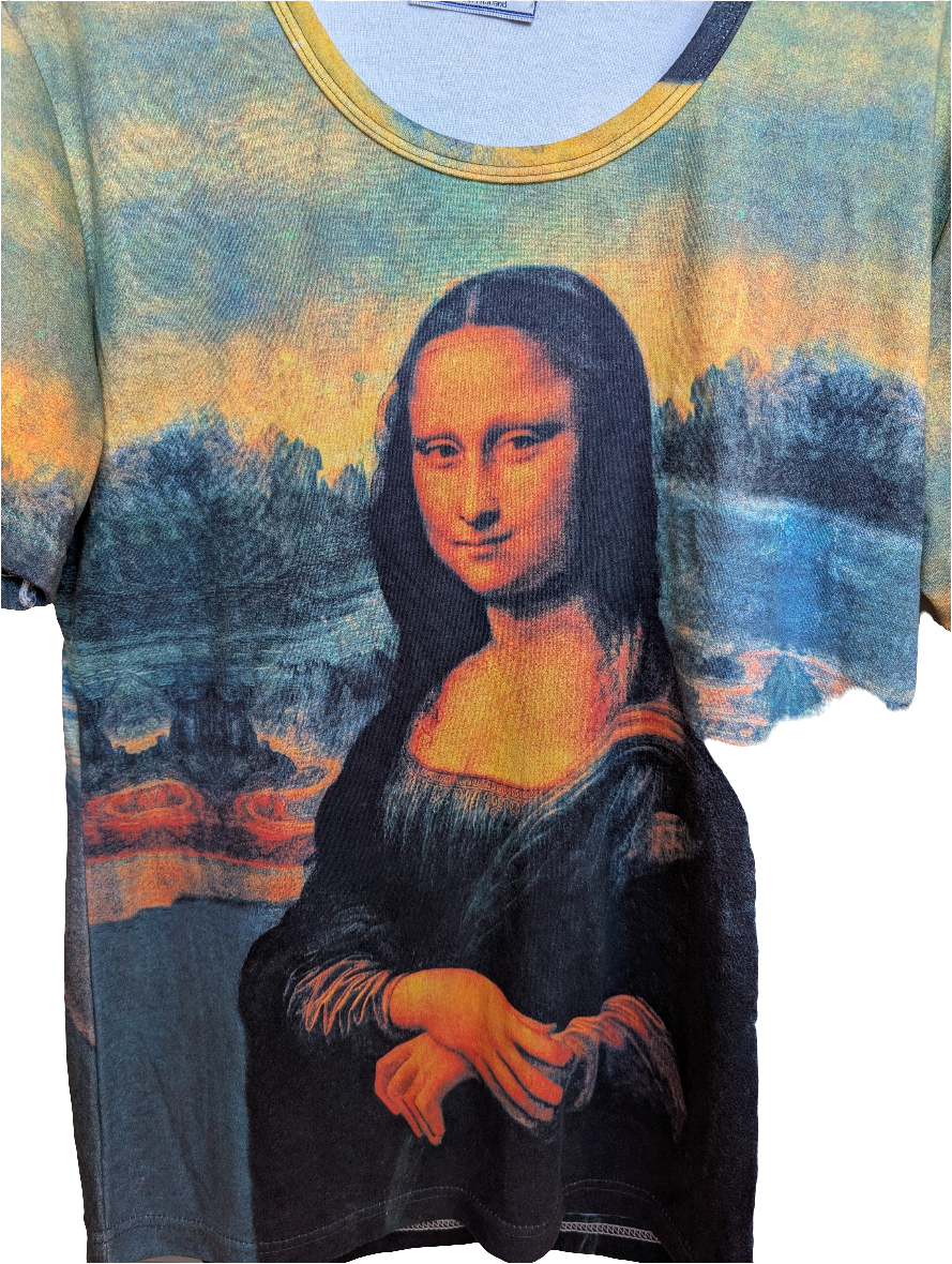 Leonardo Da Vinci, "Mona Lisa" Printed T.Shirt