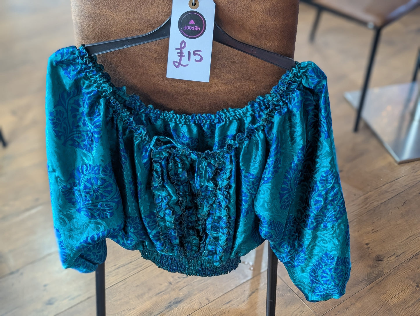 Silk Ruffle Top